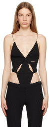 BEVZA Black Triangle Bodysuit