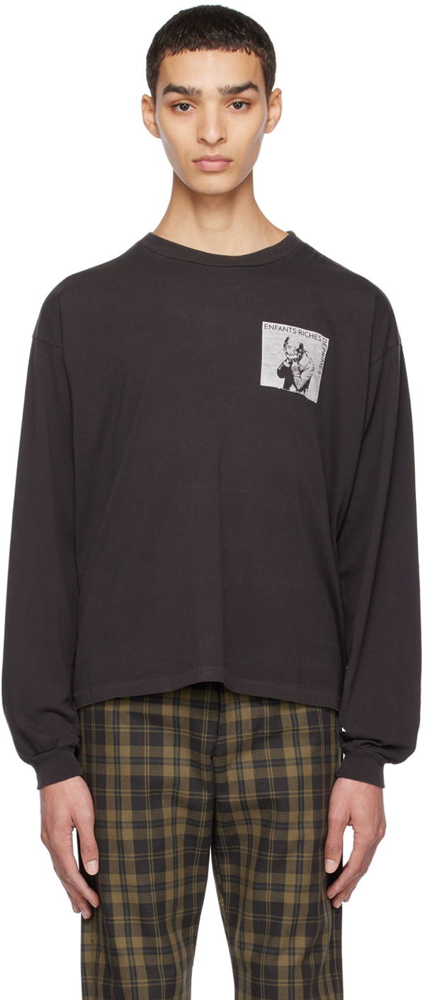 Enfants Riches Déprimés Black Yearbook Long Sleeve T-Shirt