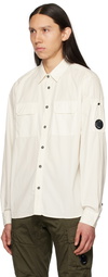 C.P. Company White Flap Pocket Shirt