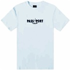 Pass~Port Men's Featherweight Embroidery T-Shirt in Powder Blue