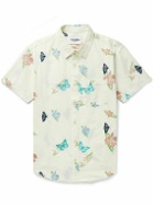 Corridor - Embroidered Printed Cotton-Voile Shirt - White