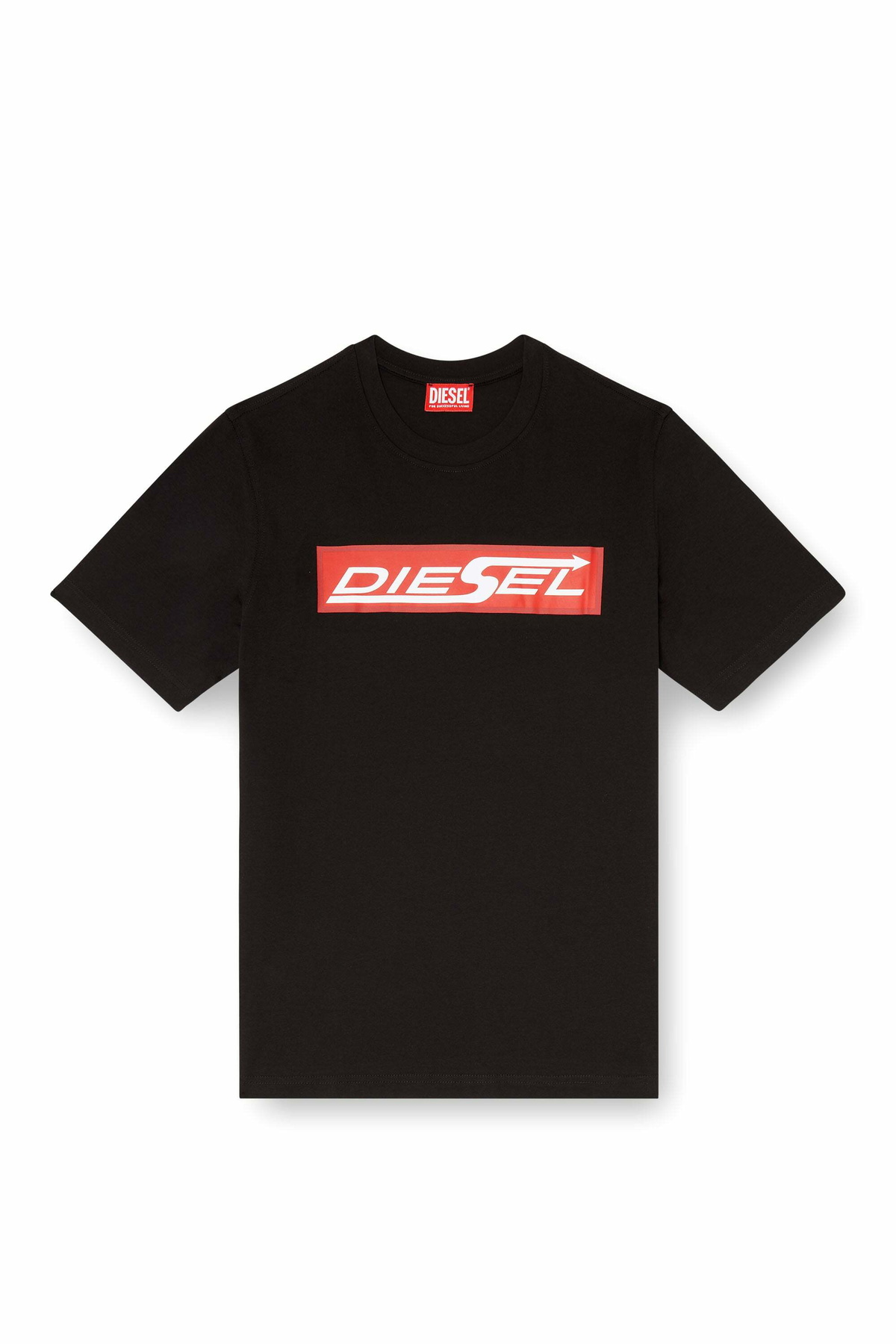 Diesel Cotton T-shirt with Diesel logo print - T-Shirts Mens in Multicolor
