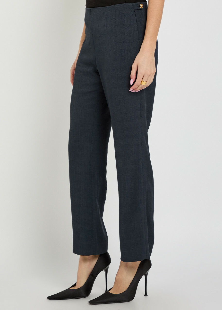 Blaze Milano Morelia Flared-leg Woven Trousers Black