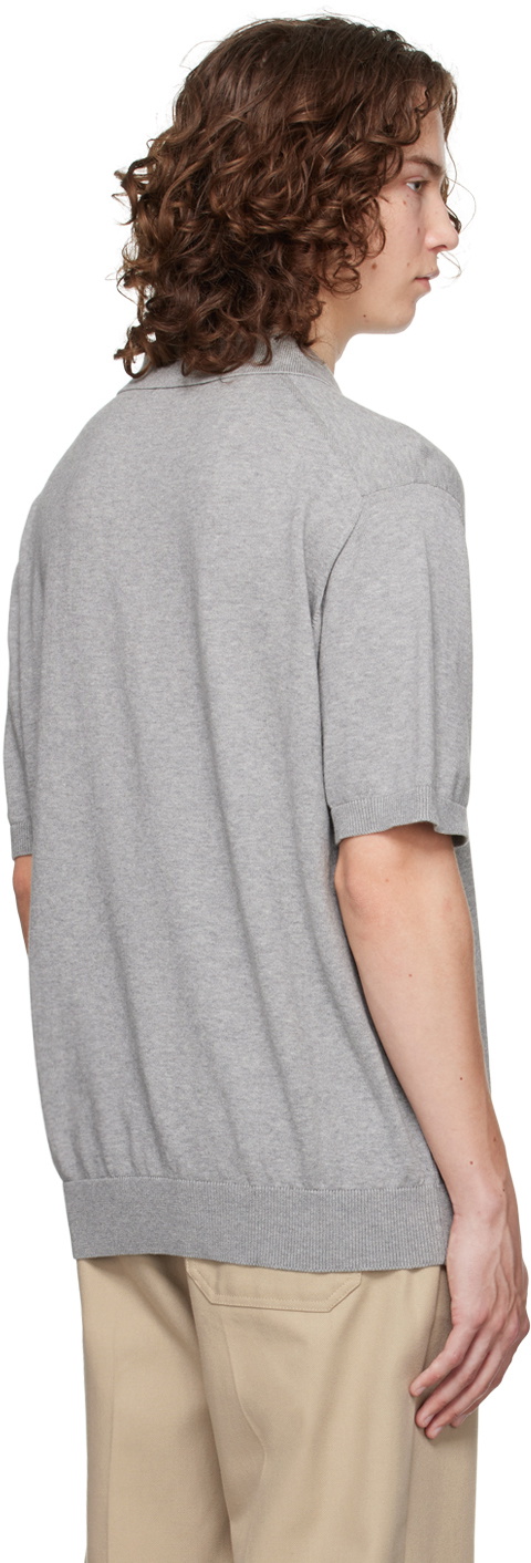 ANOTHER ASPECT Gray 'Another Polo Shirt 3.0' Polo
