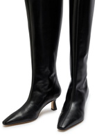 Aeyde Klea 60 Leather Knee-high Boots Black