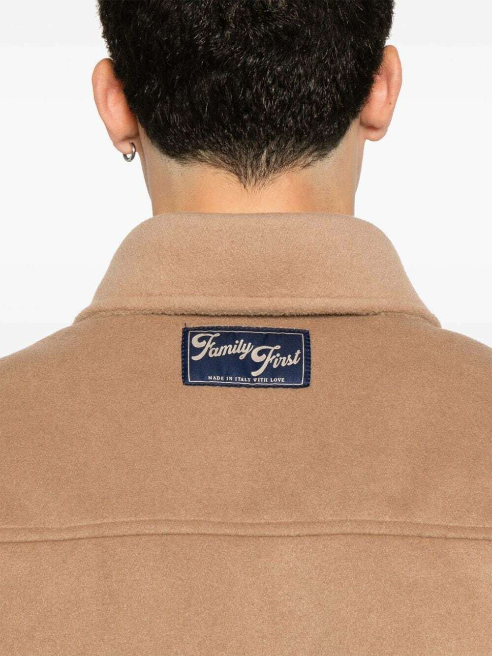 FAMILY FIRST - Brushed Effect Shirt Jacket