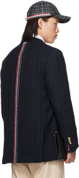 Thom Browne Navy Unstructured Blazer