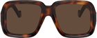 LOEWE Brown Paula's Ibiza Dive Sunglasses