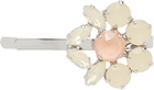 Simone Rocha Silver Mini Heartbloom Hair Clip