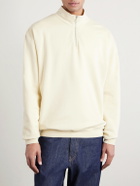 Auralee - Cotton Half-Zip Sweatshirt - Neutrals