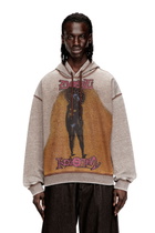 Diesel Hoodie with print and studs - Sweaters Mens in Multicolor