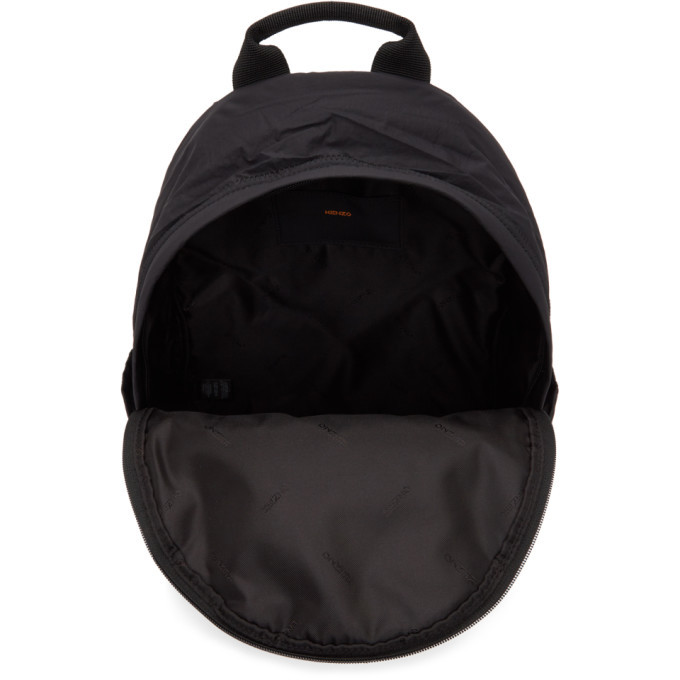 Kenzo Black Tiger Crest Backpack Kenzo