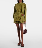 Loewe Draped cotton poplin shirt