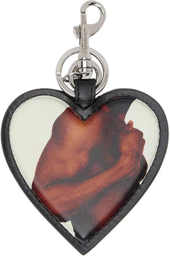 Photo: JW Anderson Black Printed Heart Keychain