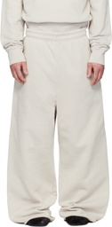 Entire Studios Off-White Full Sweatpants