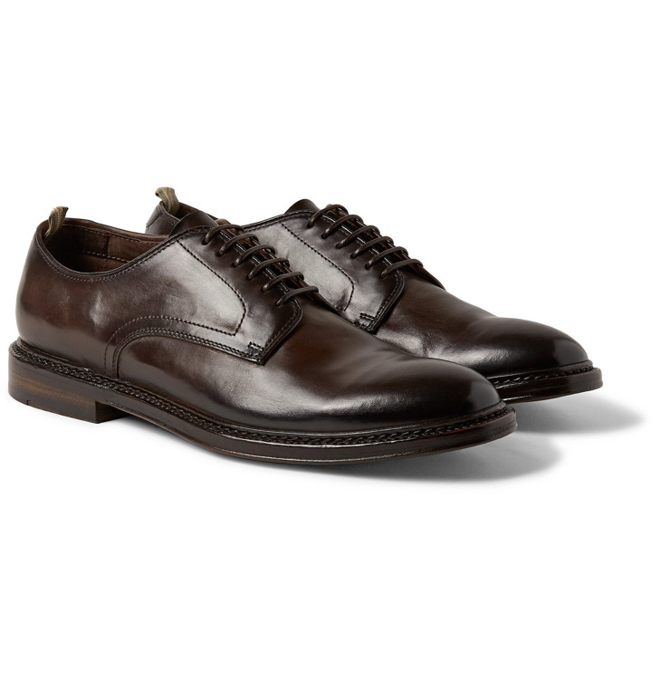 Photo: Officine Creative - Hopkins Suede Derby Shoes - Brown
