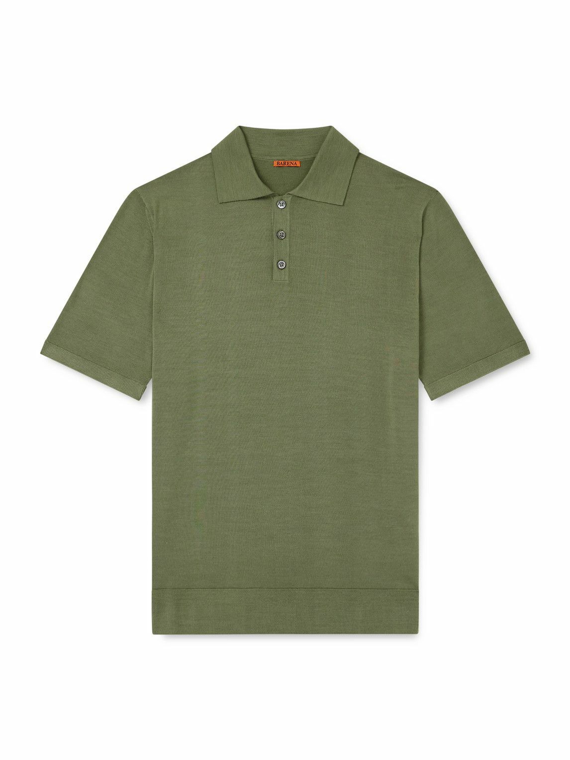 Barena - Marco Merino Wool Polo Shirt - Green