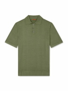 Barena - Marco Merino Wool Polo Shirt - Green