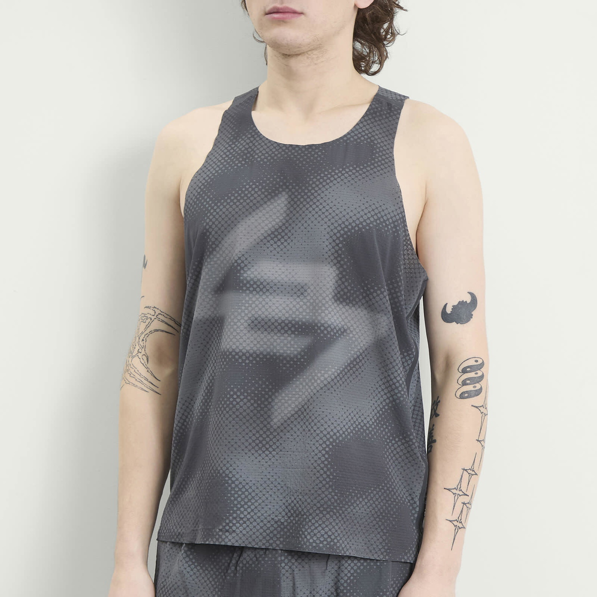 Represent 247 Men's Ultra Singlet in Black Fade Out