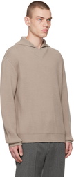 Solid Homme Taupe Polo Sweater