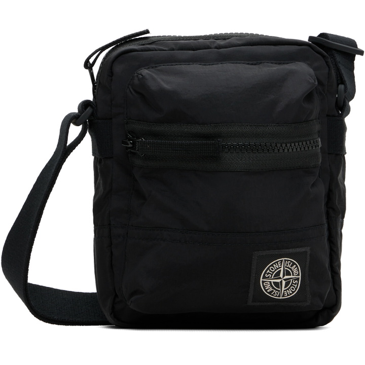 Photo: Stone Island Black 9200015 Coated Nylon Metal ECONYL Bag