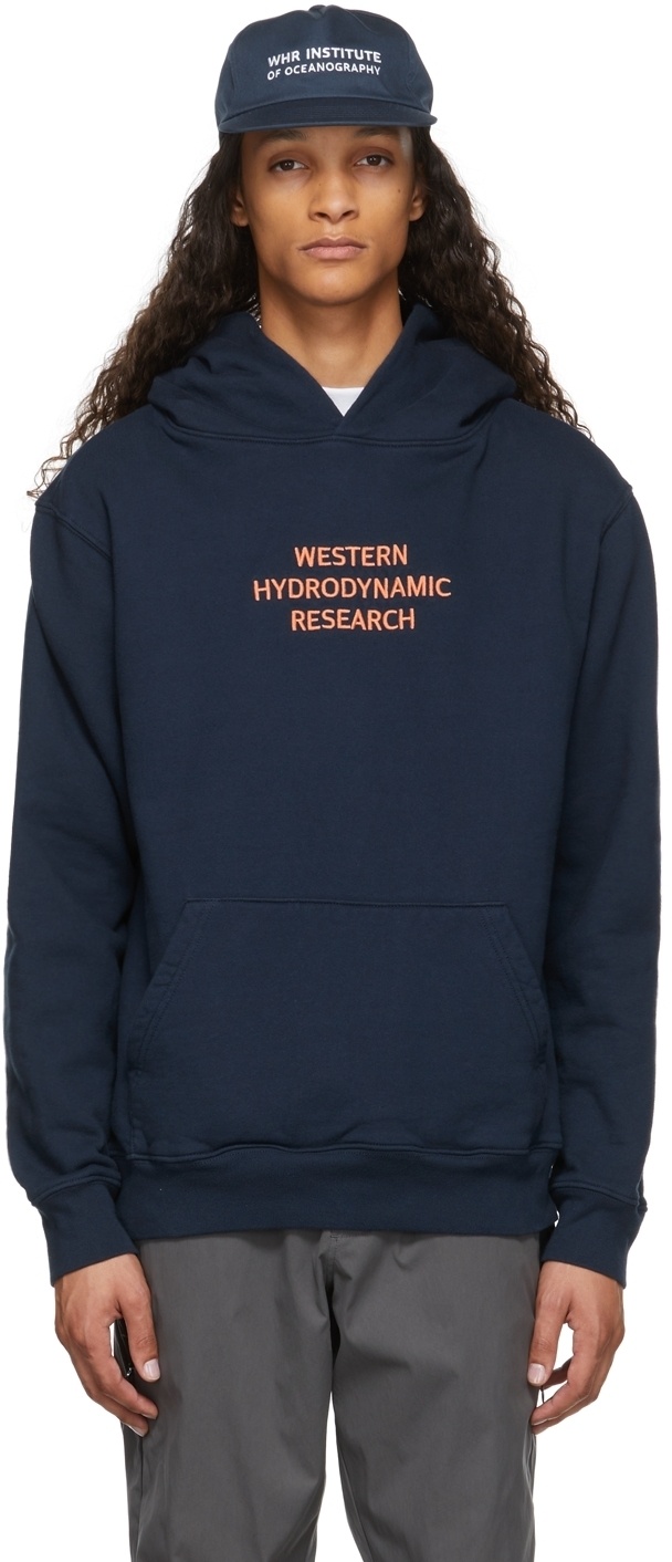 Photo: Western Hydrodynamic Research Navy Fleece Logo Hoodie