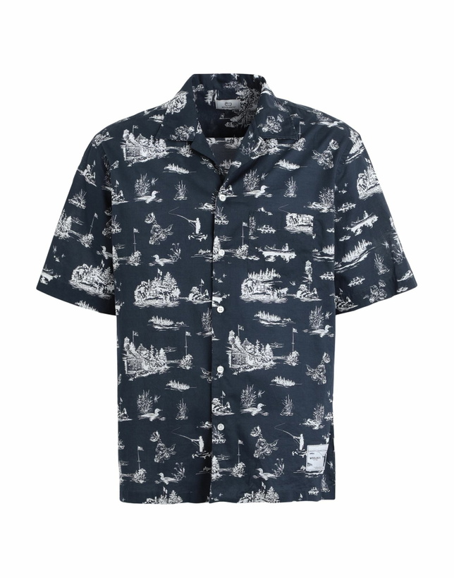 Photo: Woolrich Zavikon Ss Shirt Mens Shirt in Navy