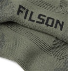 Filson - Logo-Intarsia Stretch-Knit Socks - Green