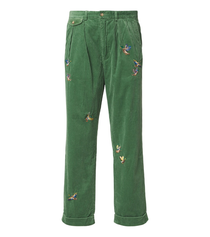 Photo: Polo Ralph Lauren Embroidered cotton corduroy straight pants