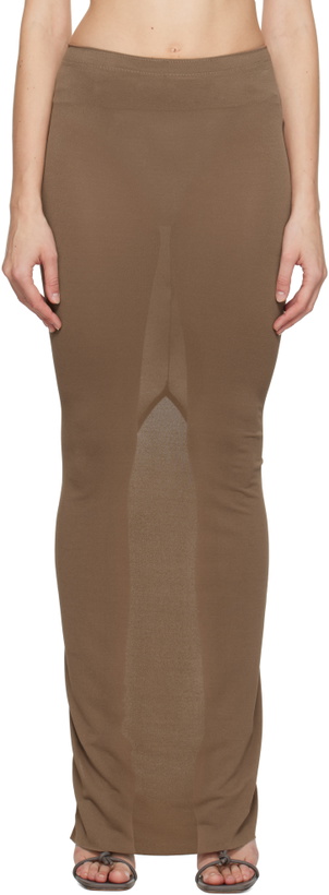 Photo: Rick Owens Lilies Tan Porterville Dirt Pillar Maxi Skirt