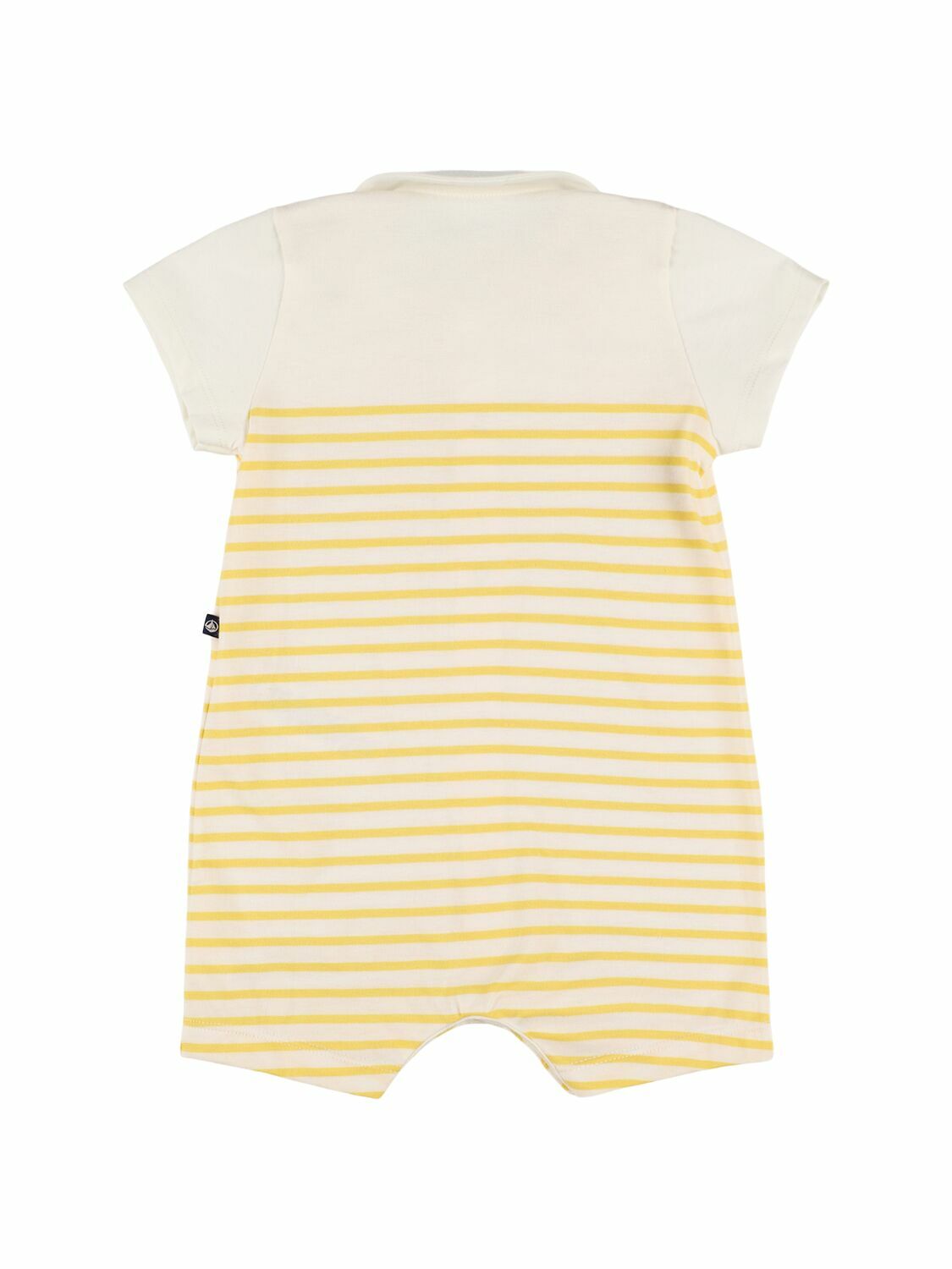 PETIT BATEAU Printed Cotton Jersey Romper & Swaddle