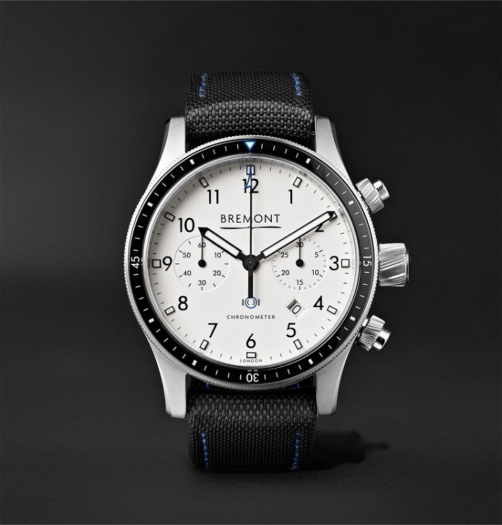 Photo: Bremont - Boeing Model 247 Automatic Chronometer 43mm Stainless Steel Watch, Ref. No. MODEL247/WH/SS - White