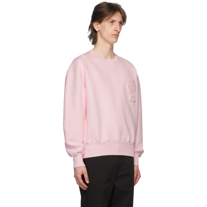 Ami pink online sweatshirt