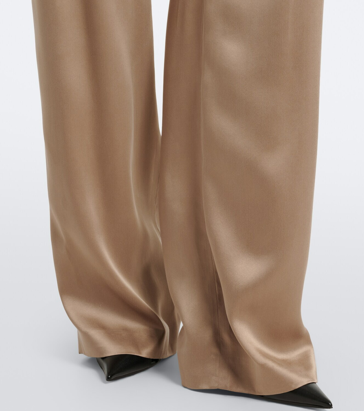 Tom Ford Pleated silk straight pants