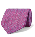 Charvet - 8.5cm Silk-Jacquard Tie - Purple