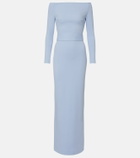 Solace London Sabina off-shoulder gown