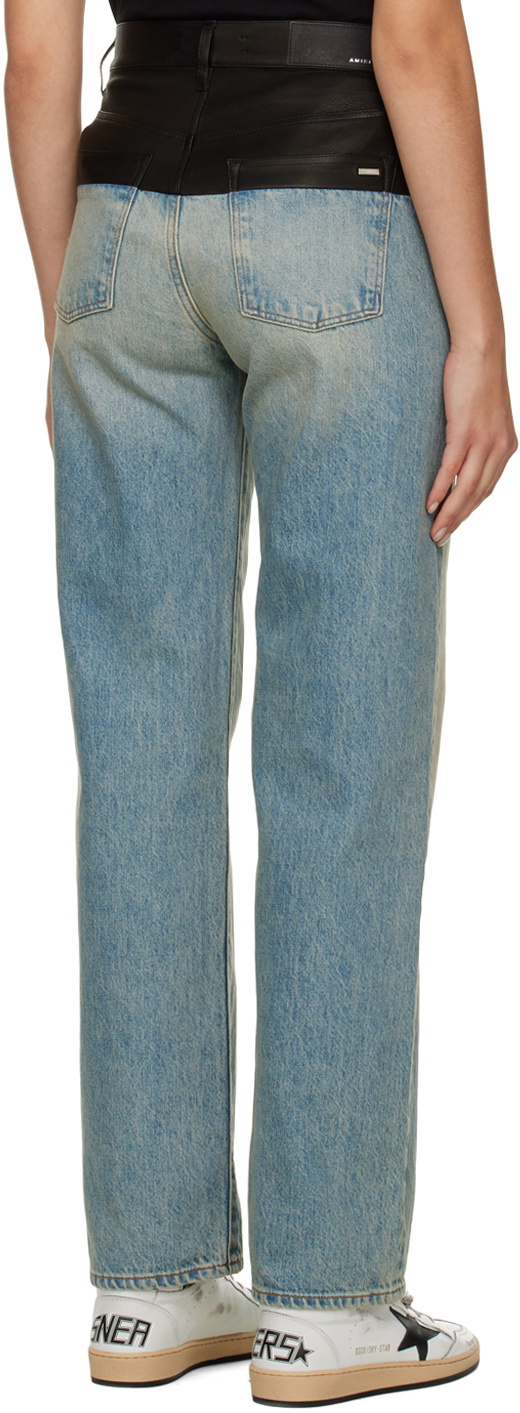 AMIRI Blue & Black Hybrid Jeans Amiri