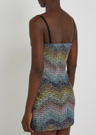 Missoni Zigzag Metallic-knit Mini Dress Multicoloured