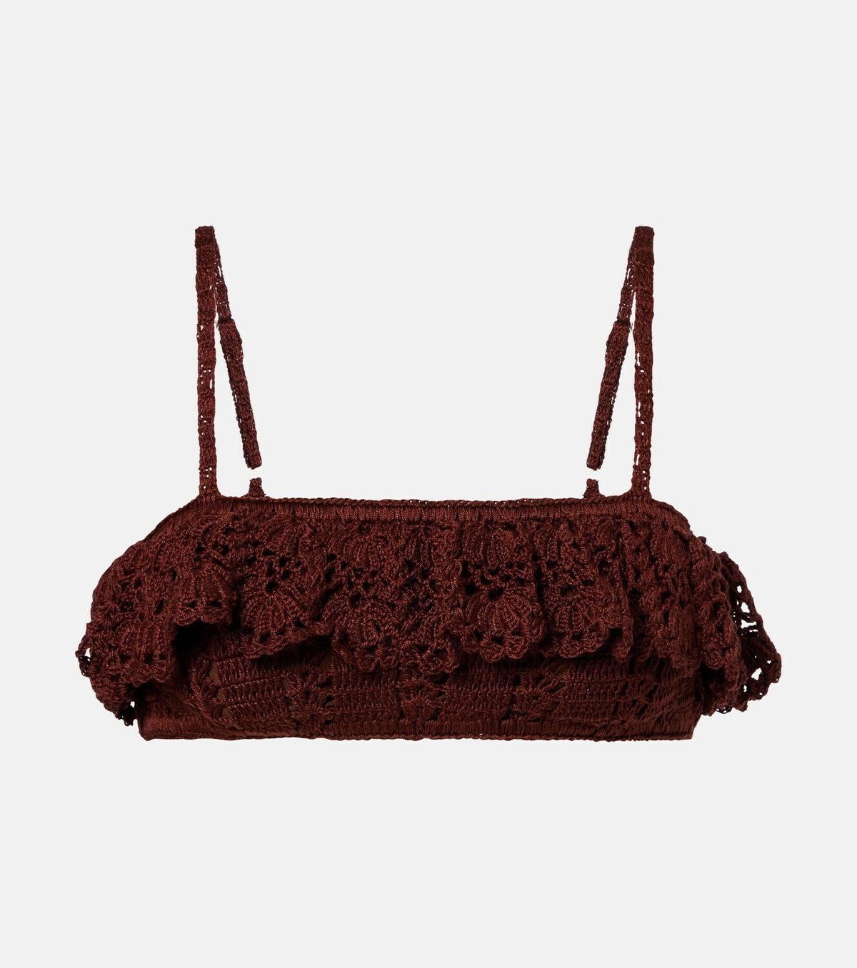 Anna Kosturova Crochet cotton bra top
