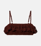 Anna Kosturova Crochet cotton bra top