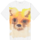Maison Kitsuné Men's Wild Fox Head Easy T-Shirt in White