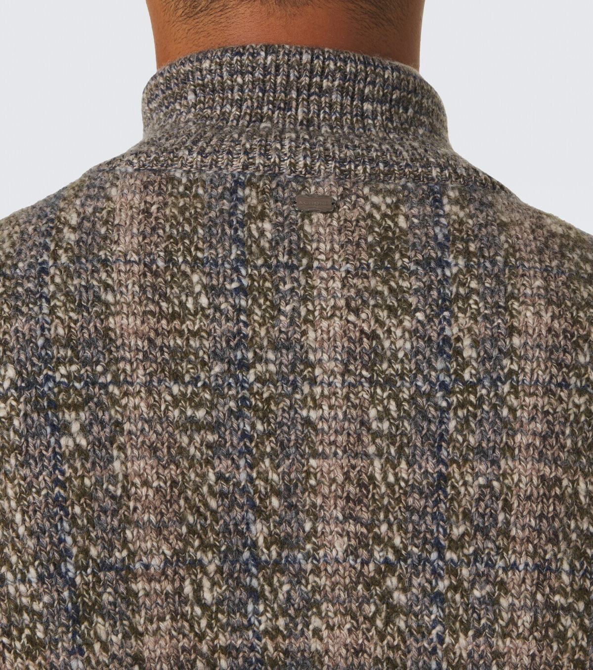 Agnona Checked wool and cashmere cardigan