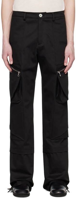 Photo: JiyongKim Black Zip Pocket Cargo Pants