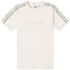 Adidas Men's Shadow Stripe T-Shirt in Wonder White/Black