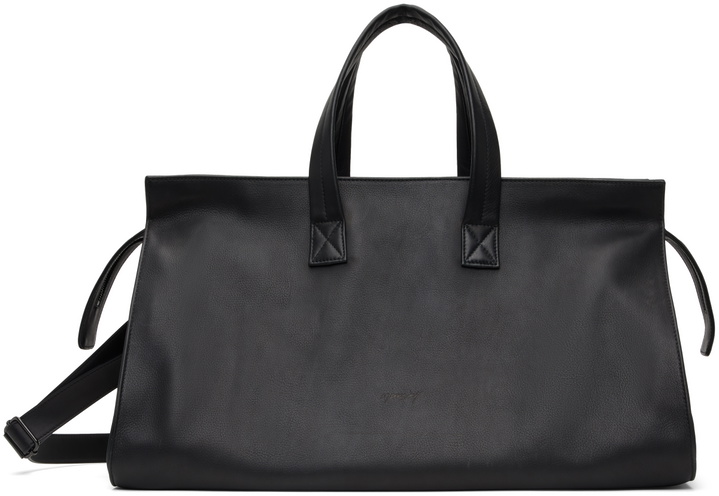Photo: Marsèll Black Quarantotto Leather Weekender Duffle Bag