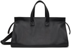 Marsèll Black Quarantotto Leather Weekender Duffle Bag