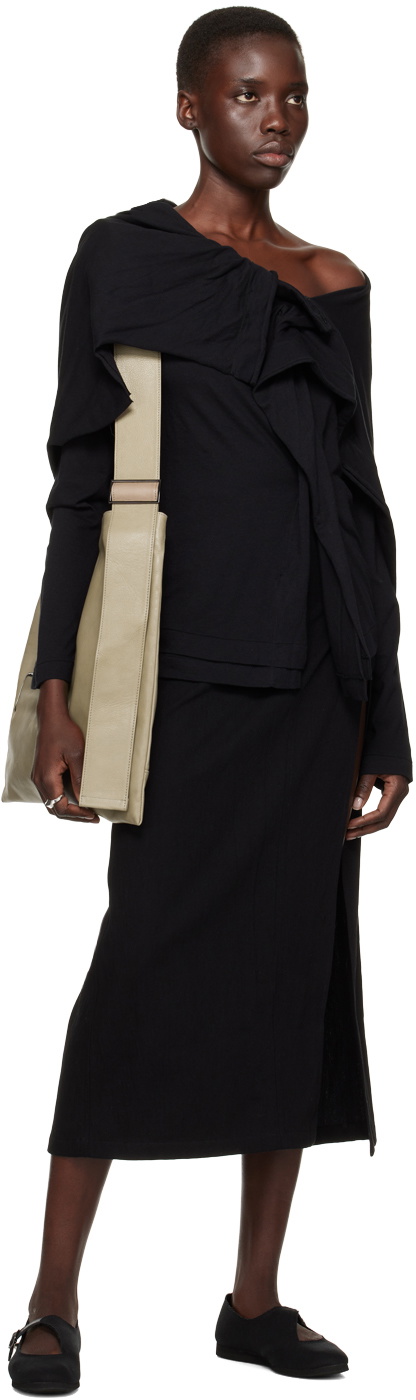 YOHJI YAMAMOTO Black Stole Blouse