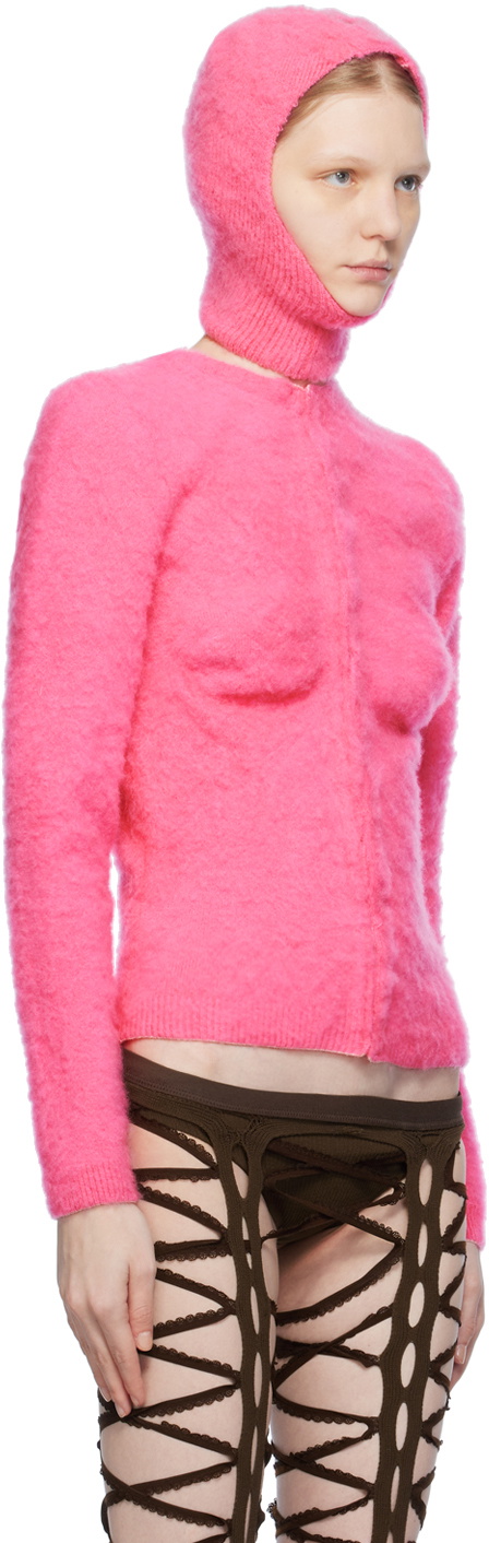 Sinéad O’Dwyer Pink Cup Shaping Cardigan