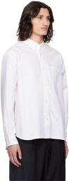 Awake NY White Embroidered Long Sleeve Shirt