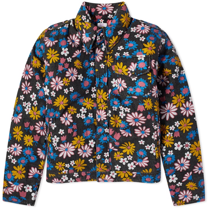 Photo: ERL Unisex Printed Padded Jacket in Black Floral